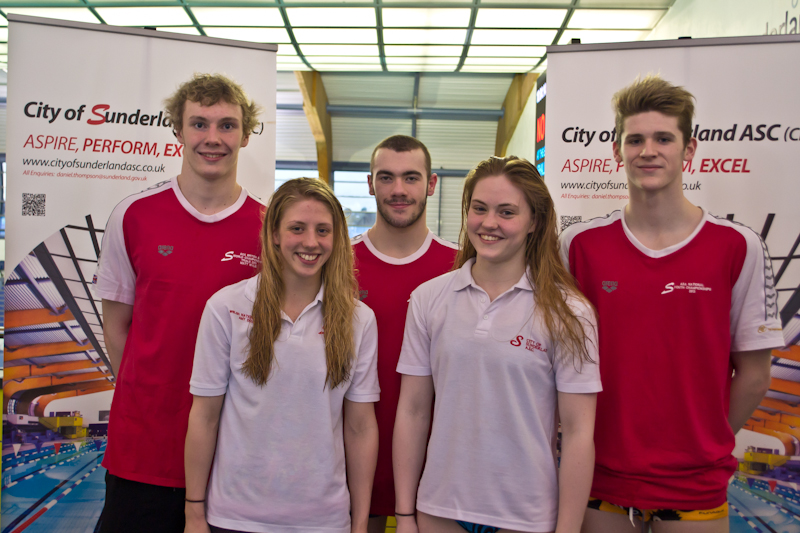 CWG Team Matt Wylie, Lucy Ellis, Josef Craig, Freya Rayner, Adam Taylor